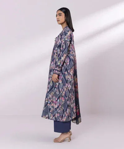 Sapphire Eid Collection Navy Blue Jacquard – view 4 – Poshaq