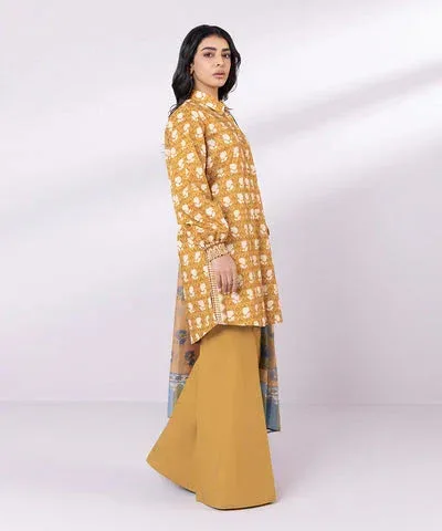 Sapphire Eid Collection Mustard Cambric – view 4 – Poshaq