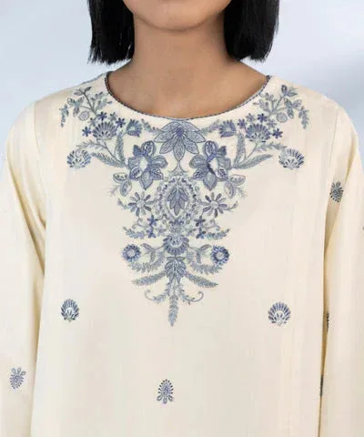 Sapphire Eid Collection White Cambric – view 3 – Poshaq