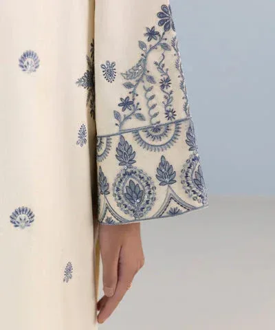 Sapphire Eid Collection White Cambric – view 4 – Poshaq