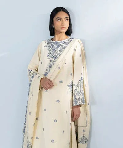 Sapphire Eid Collection White Cambric – view 5 – Poshaq