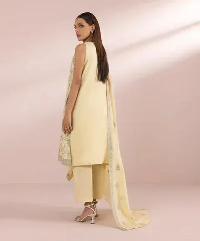 Sapphire Eid Collection Yellow Cambric – view 2 – Poshaq