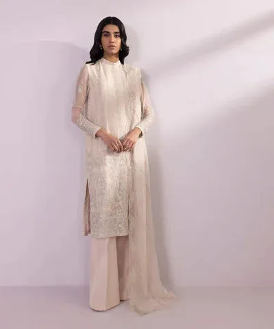Sapphire Eid Collection Beige Raw Silk – view 1 – Poshaq