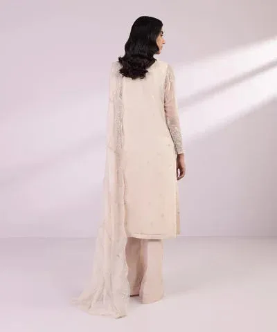 Sapphire Eid Collection Beige Raw Silk – view 2 – Poshaq
