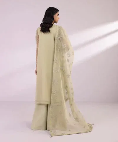 Sapphire Eid Collection Green Raw Silk – view 2 – Poshaq
