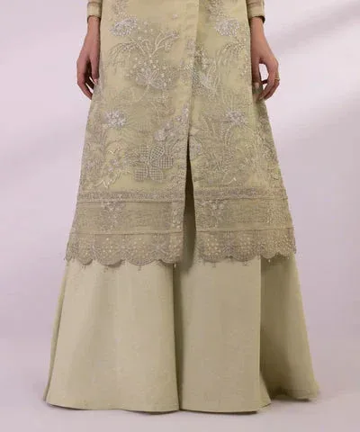 Sapphire Eid Collection Green Raw Silk – view 3 – Poshaq