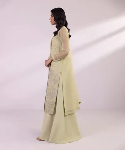 Sapphire Eid Collection Green Raw Silk – view 4 – Poshaq