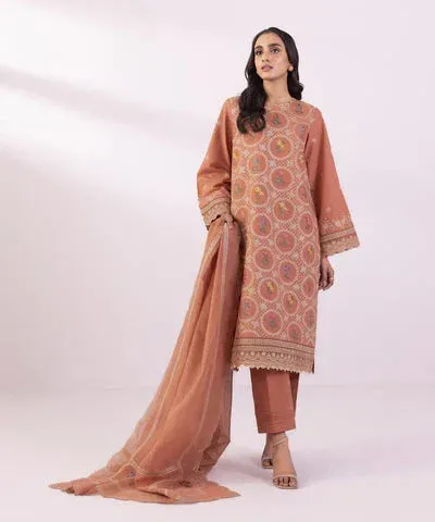 Sapphire Eid Collection Coral Cambric – view 1 – Poshaq