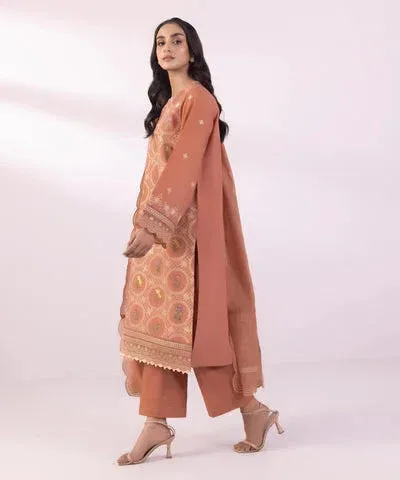Sapphire Eid Collection Coral Cambric – view 4 – Poshaq