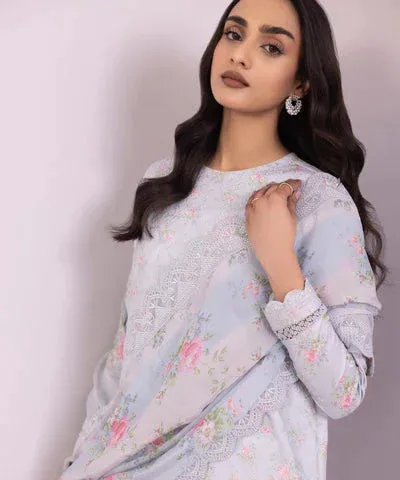 Sapphire Eid Collection Blue Jacquard – view 3 – Poshaq