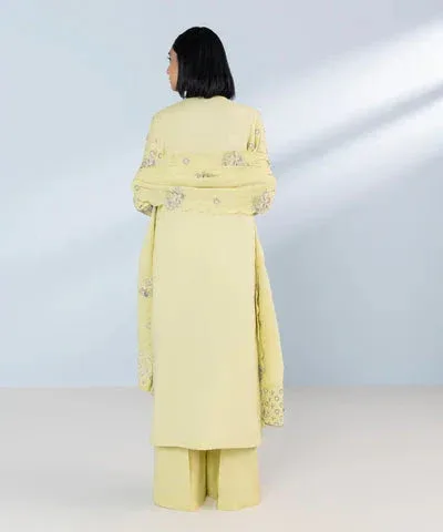 Sapphire Eid Collection Yellow Cambric – view 2 – Poshaq