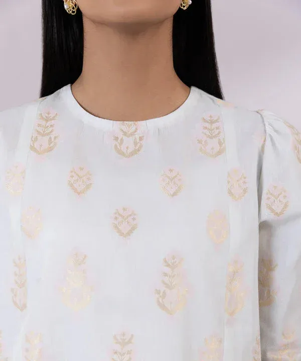 Sapphire Eid Collection Off White Jacquard – view 3 – Poshaq