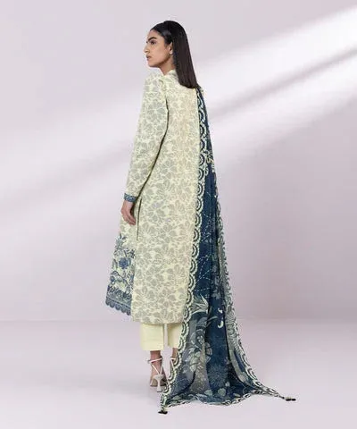 Sapphire Eid Collection Off White Jacquard – view 2 – Poshaq