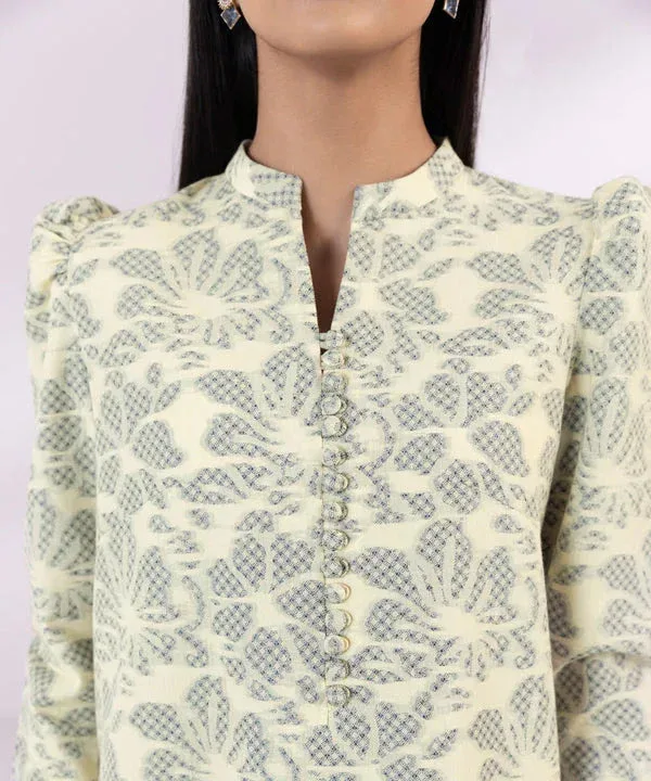 Sapphire Eid Collection Off White Jacquard – view 3 – Poshaq