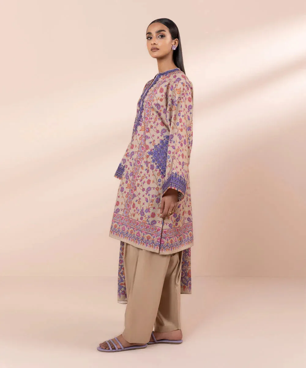 Sapphire Eid Collection Beige Cambric – view 4 – Poshaq