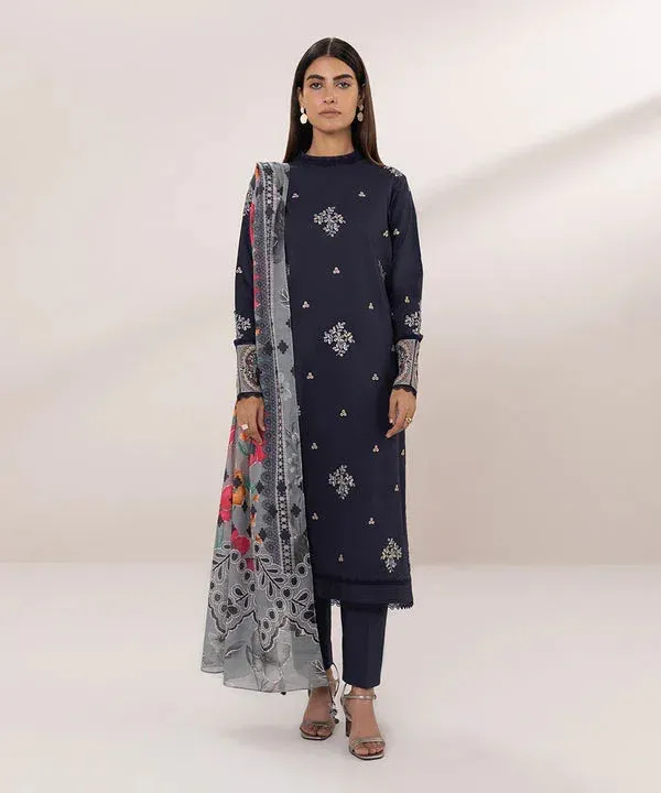 Sapphire Eid Collection Black Cambric – view 1 – Poshaq