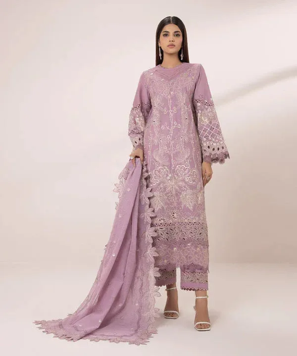 Sapphire Eid Collection Lilac Cambric – view 1 – Poshaq