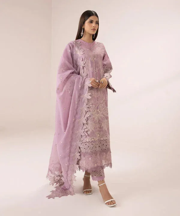 Sapphire Eid Collection Lilac Cambric – view 5 – Poshaq