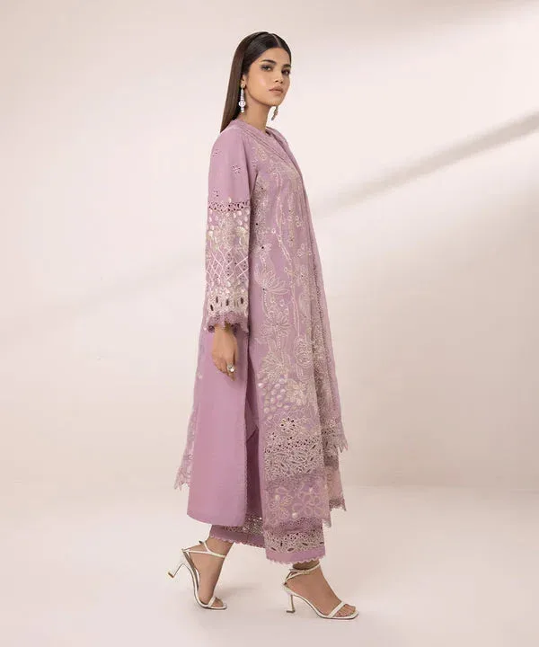 Sapphire Eid Collection Lilac Cambric – view 6 – Poshaq