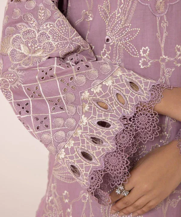 Sapphire Eid Collection Lilac Cambric – view 7 – Poshaq