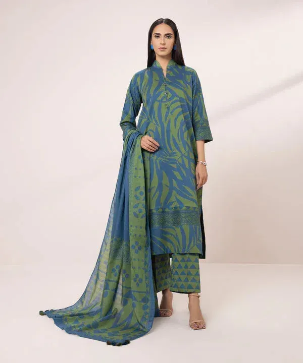 Sapphire Eid Collection Green Cambric – view 1 – Poshaq