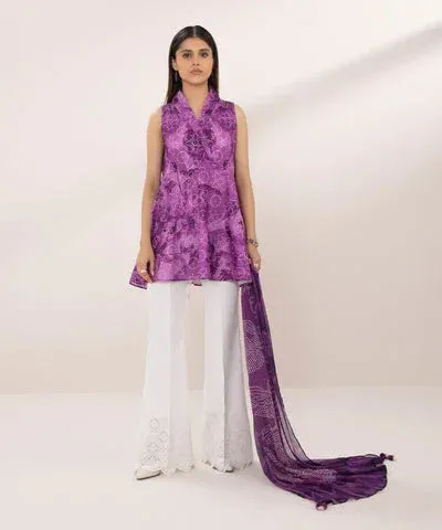 Sapphire Eid Collection Purple Chiffon – view 1 – Poshaq