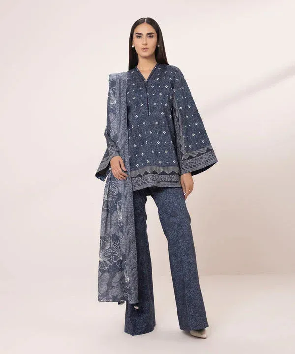 Sapphire Eid Collection Blue Cambric – view 1 – Poshaq