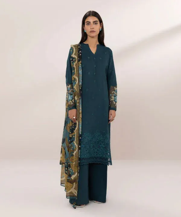 Sapphire Eid Collection Blue Cambric – view 1 – Poshaq