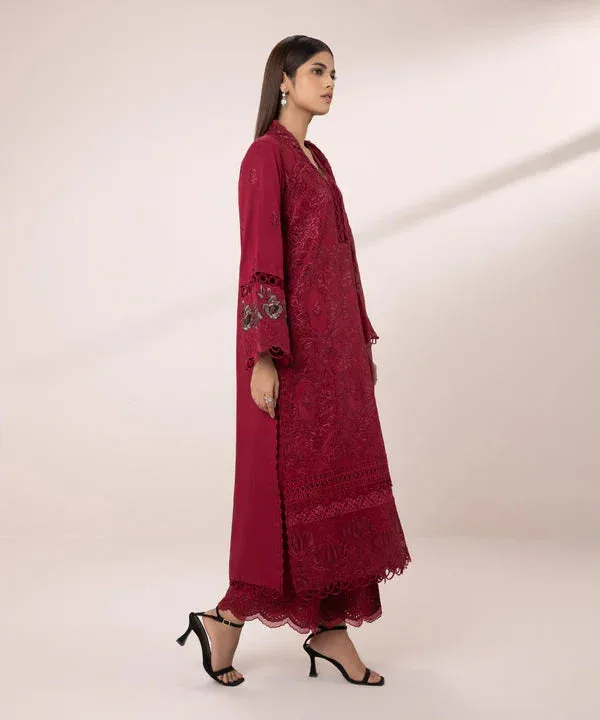 Sapphire Eid Collection Red Jacquard – view 4 – Poshaq