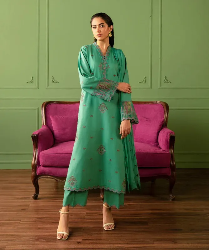 Sapphire Intermix 2024 Turquoise Chiffon – view 1 – Poshaq