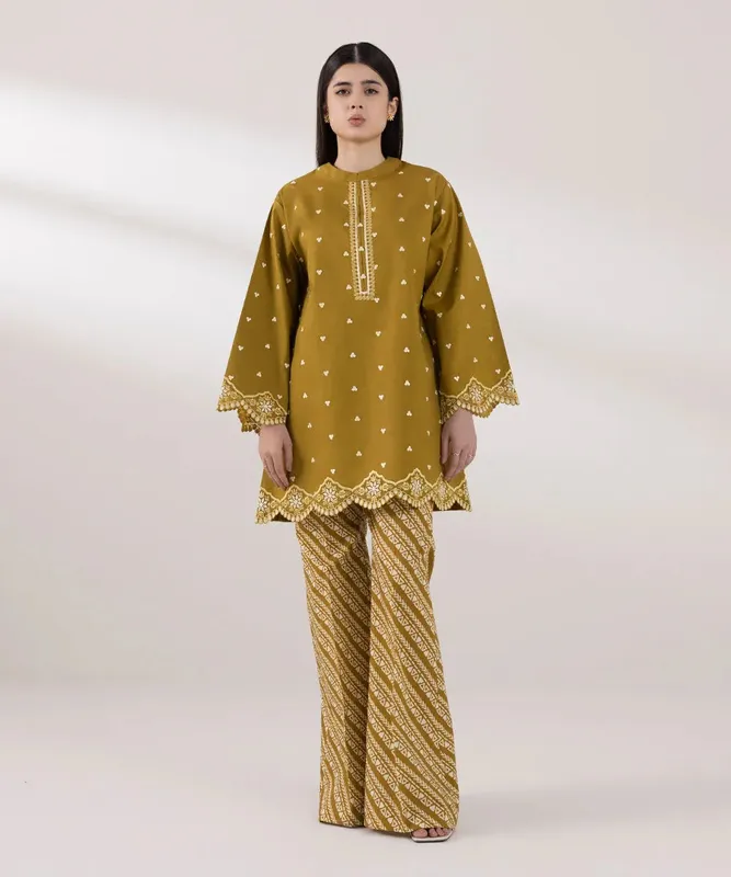 Sapphire Intermix 2024 Mustard Cambric – view 1 – Poshaq