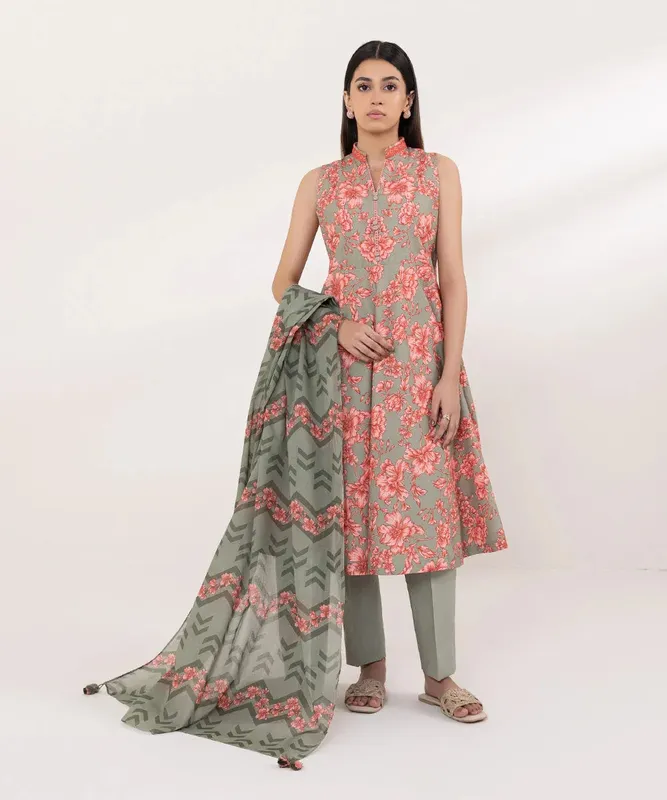 Sapphire Intermix 2024 Green Chiffon – view 1 – Poshaq