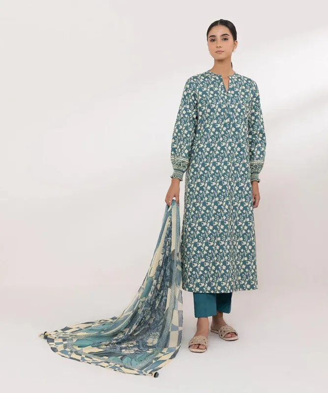 Sapphire Intermix 2024 Teal Chiffon – view 1 – Poshaq