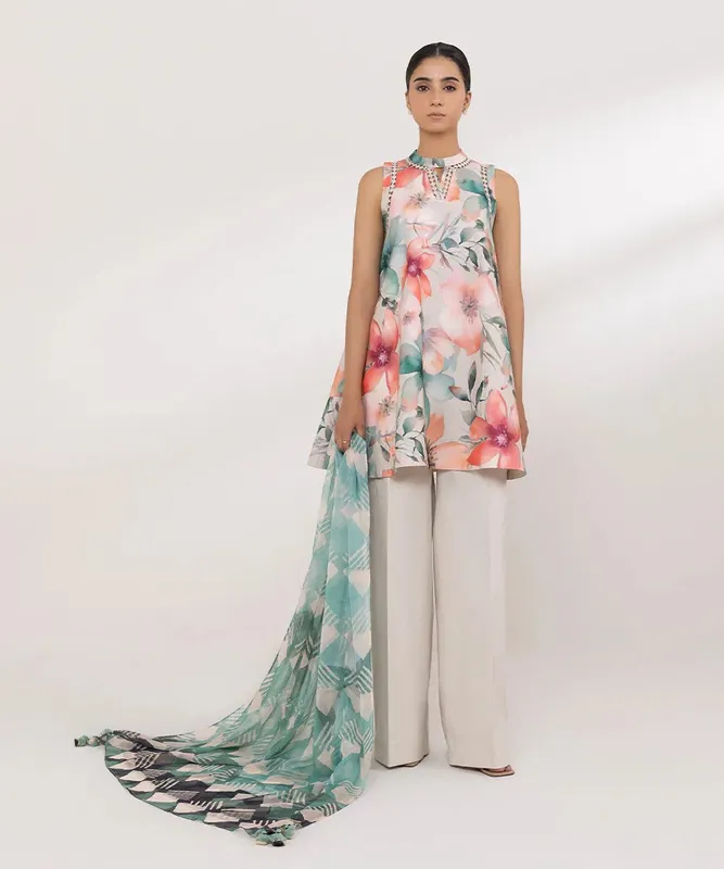 Sapphire Intermix 2024 Ivory Chiffon – view 1 – Poshaq