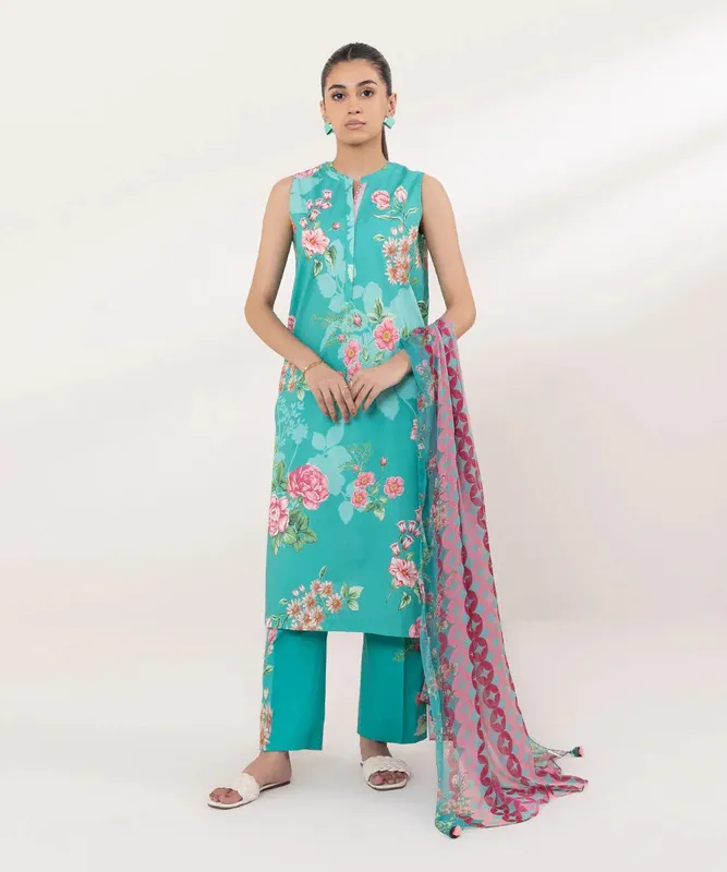 Sapphire Intermix 2024 Turquoise Chiffon – view 1 – Poshaq