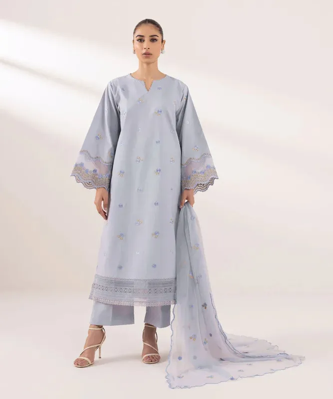 Sapphire Intermix 2024 Blue Chiffon – view 1 – Poshaq