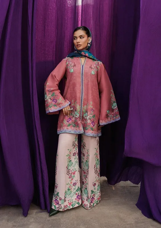 Aik Atelier Roz Khaddar Pink Khaddar – view 1 – Poshaq