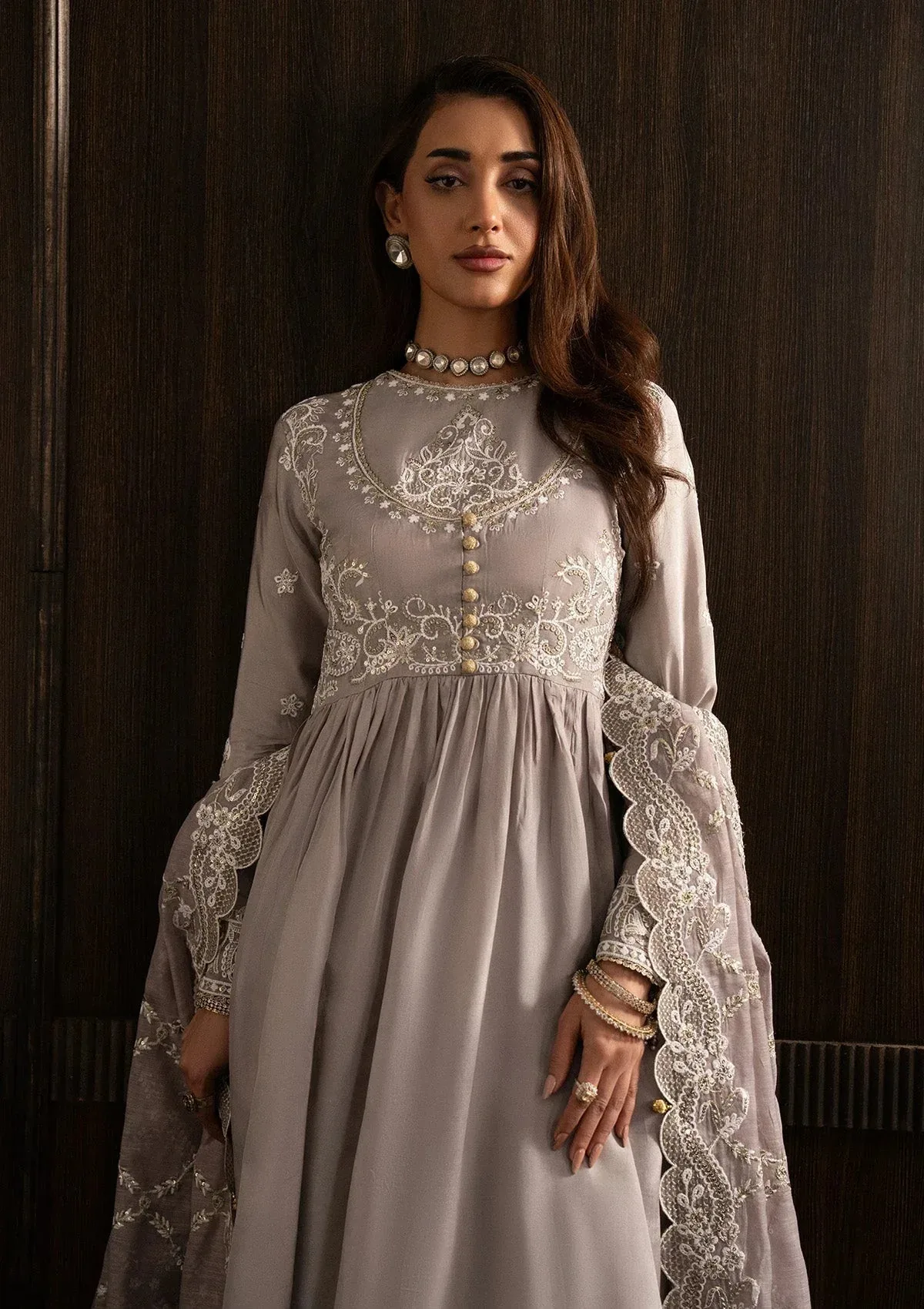 Aik Atelier Lady Aik 25 Lilac Organza – view 4 – Poshaq