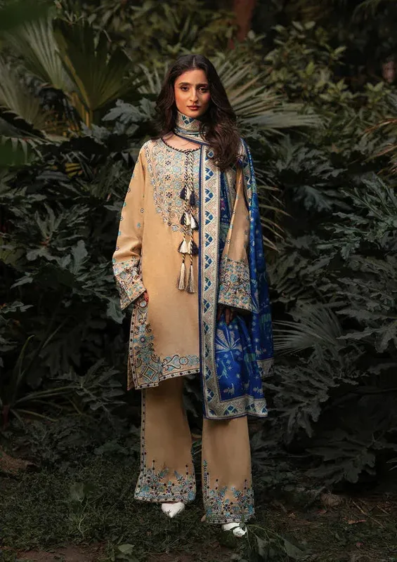 Aik Atelier Roz Karandi 25 Beige Karandi – view 1 – Poshaq