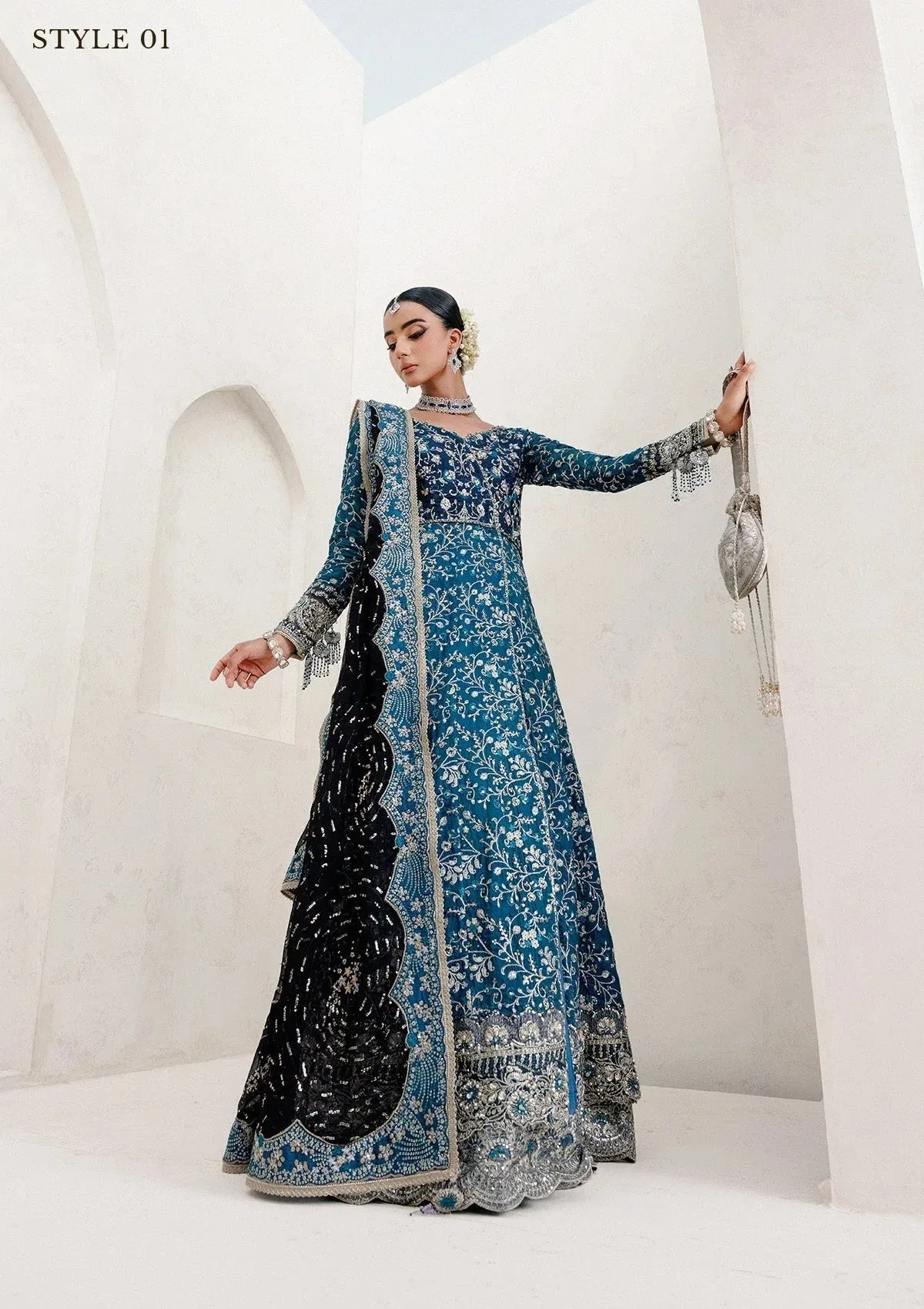 Aik Atelier Wedding Festive 25 Zinc Organza – view 7 – Poshaq