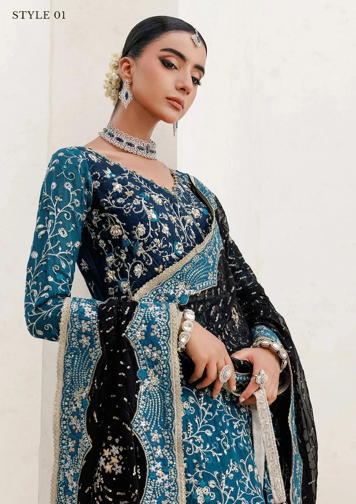 Aik Atelier Wedding Festive 25 Zinc Organza – view 8 – Poshaq