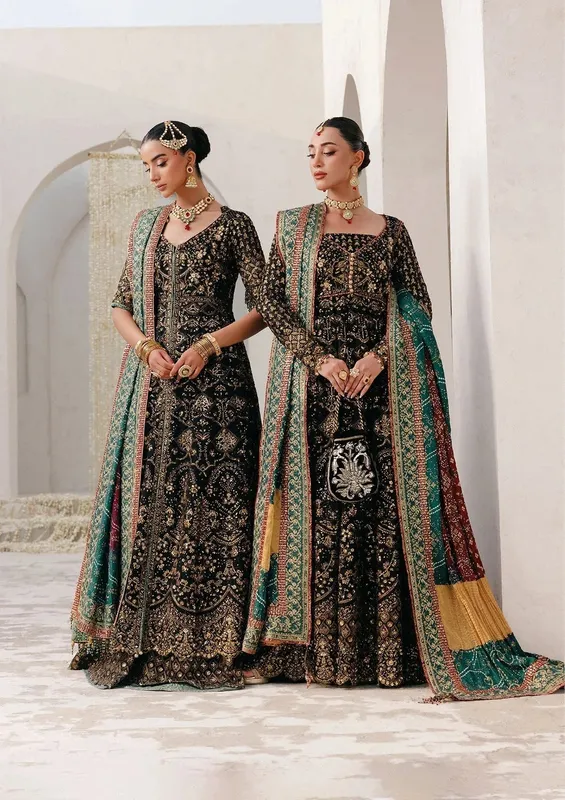 Aik Atelier Wedding Festive 25 Black Organza – view 1 – Poshaq
