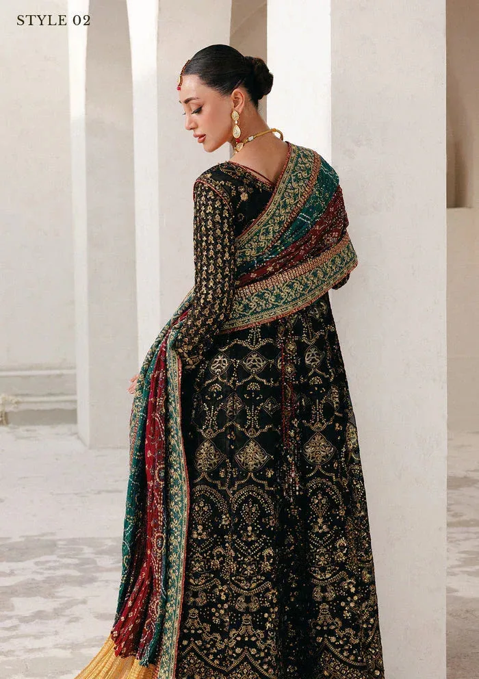 Aik Atelier Wedding Festive 25 Black Organza – view 2 – Poshaq