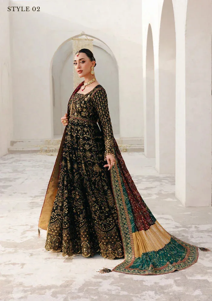 Aik Atelier Wedding Festive 25 Black Organza – view 3 – Poshaq