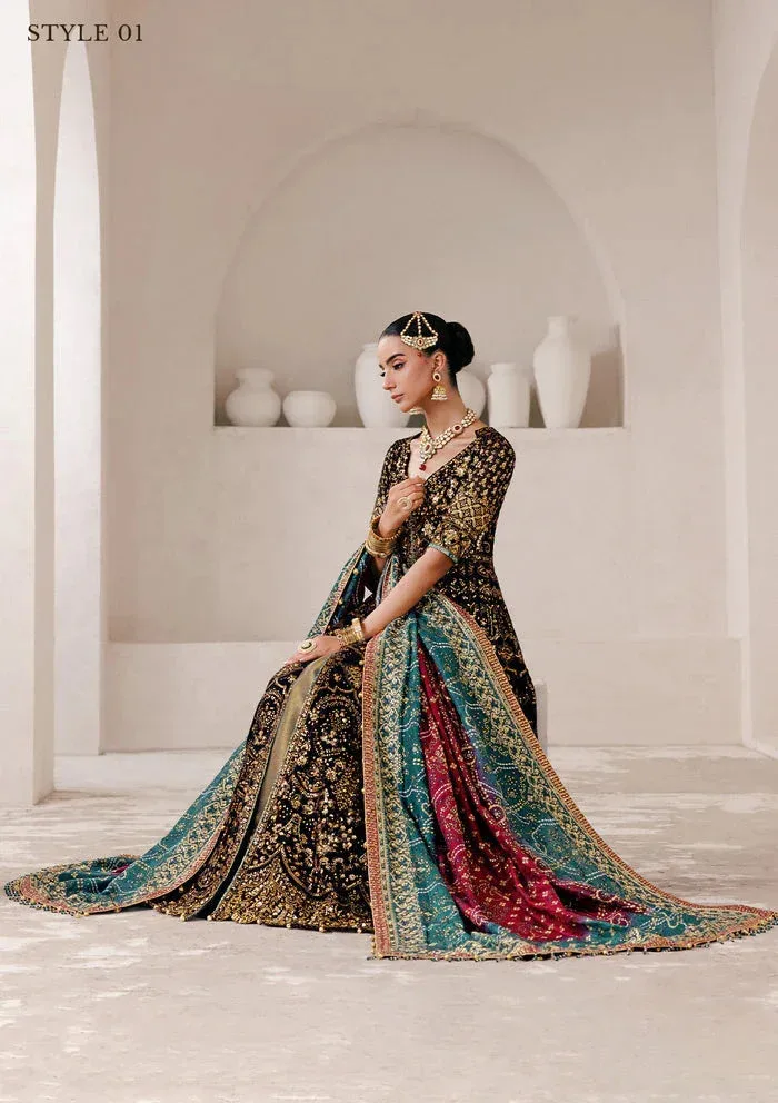 Aik Atelier Wedding Festive 25 Black Organza – view 7 – Poshaq