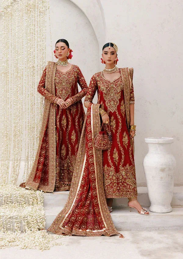 Aik Atelier Wedding Festive 25 Red Organza – view 1 – Poshaq