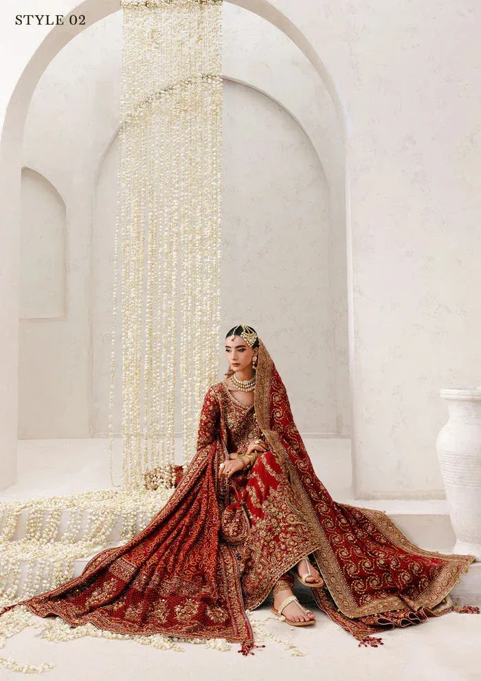 Aik Atelier Wedding Festive 25 Red Organza – view 3 – Poshaq