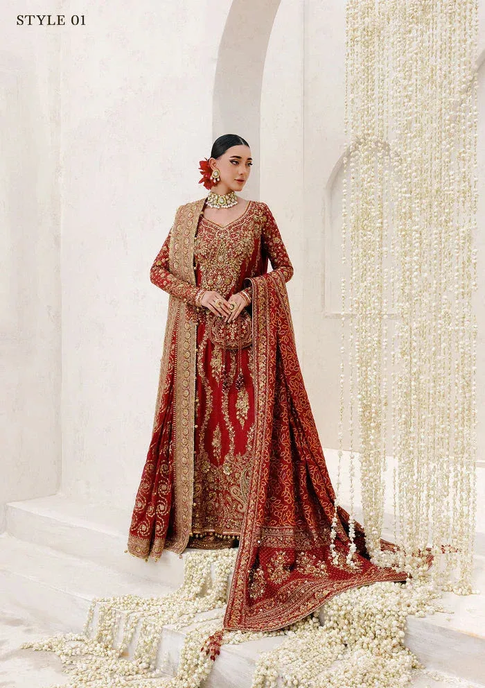 Aik Atelier Wedding Festive 25 Red Organza – view 6 – Poshaq