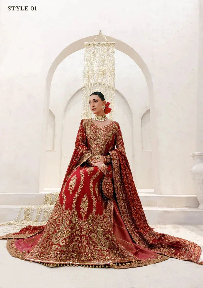 Aik Atelier Wedding Festive 25 Red Organza – view 7 – Poshaq
