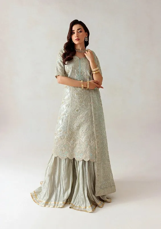 Aik Atelier Formals 25 Grey Chiffon – view 1 – Poshaq